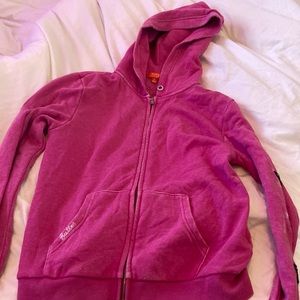 GIRLS BUTTER ZIP UP